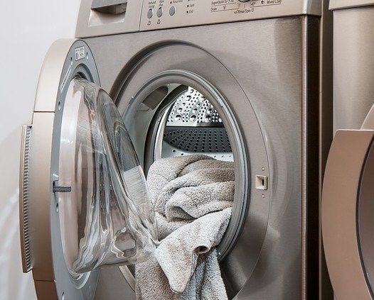 dryer with a towel inside
